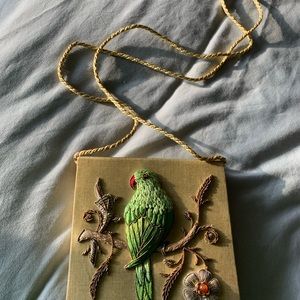 Hand made, embroidered purse